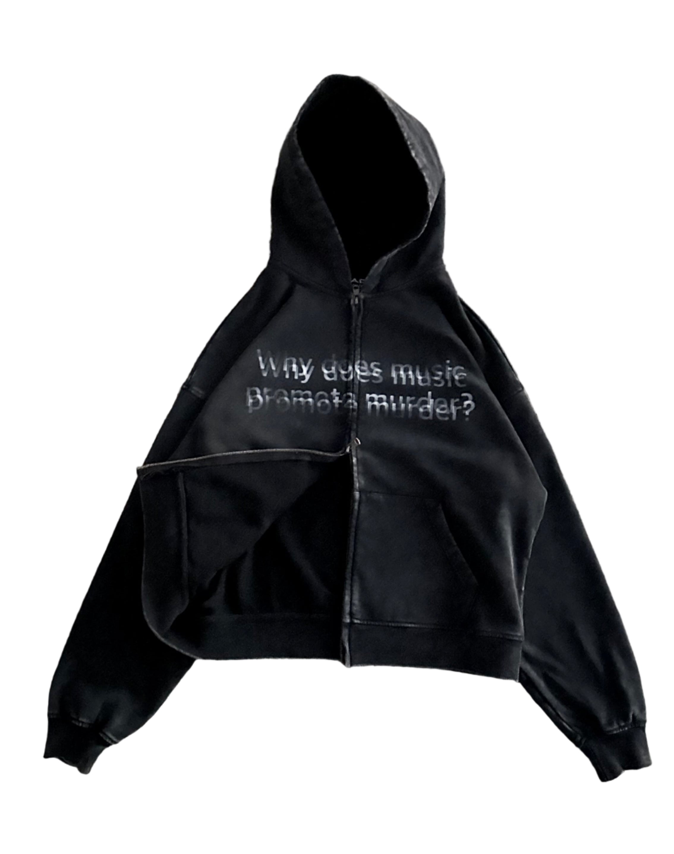 "Evil Music" Snow Wash Full-Zip